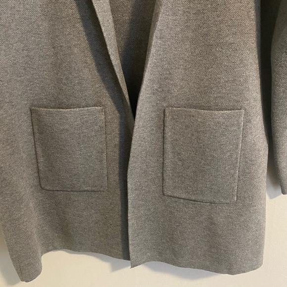Vila Milano Womens XL Gray Knit Open Sweater Blazer - Picture 3 of 6